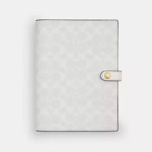 Coach Notebook In Signature Canvas NWT